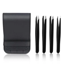 Tweezer Set For Man WomenPrecision Tweezers For Facial Hair Eyebrow 4pc
