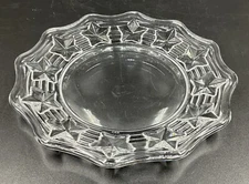 Vintage Tiffany & Co Stars and Stripes Crystal Plate 8”