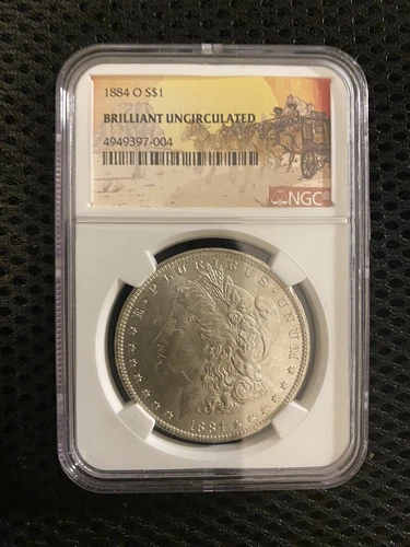 1884 O US Morgan Silver Dollar $1 - NGC Brilliant Uncirculated