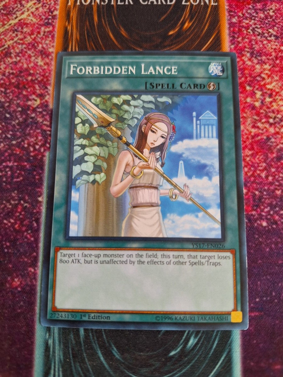 forbidden cards yugioh duel links Yu-Gi-Oh! TCG Forbidden Lance Link Strike YS17-EN026 Common 1st Edition NM