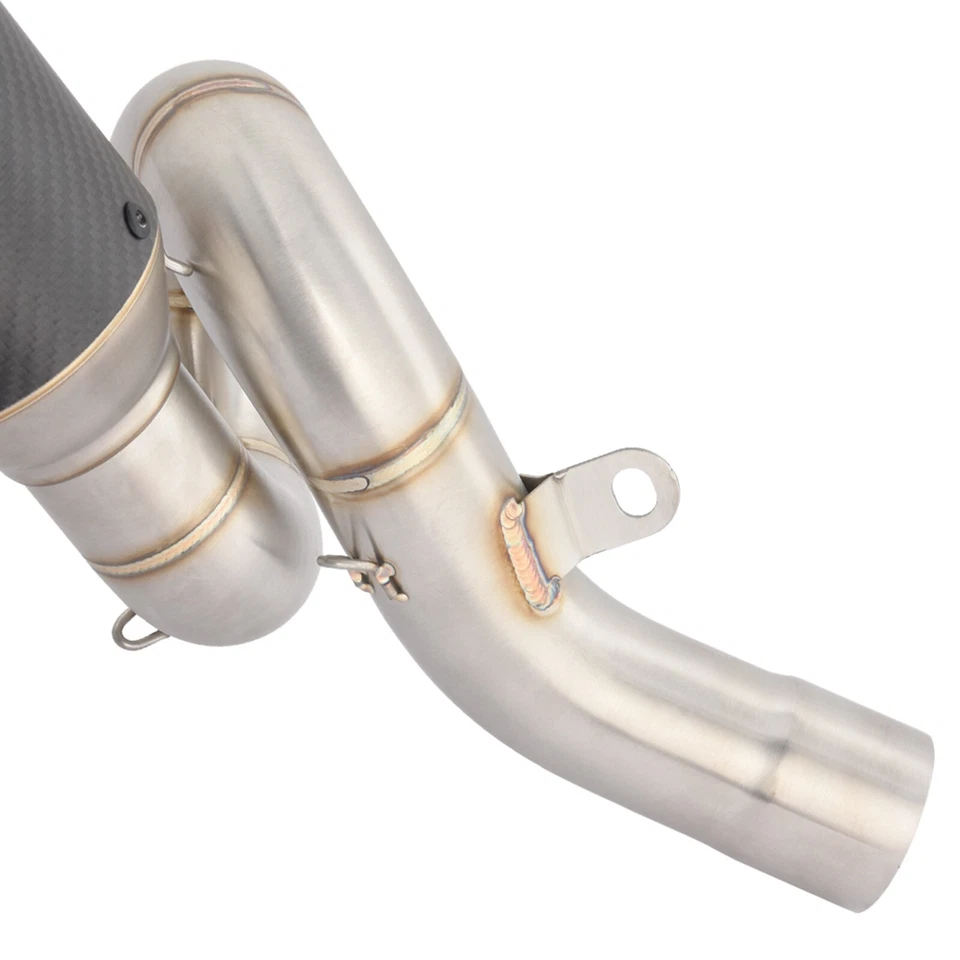 Exhaust Mid Link Pipe Muffler Fit for Kawasaki Ninja ZX6R ZX-6R ZX636 2009-2022 Foto 3 de 4