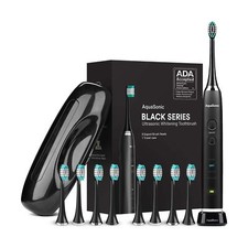 AquaSonic Black Series Ultra Whitening Toothbrush – ADA Accepted Electric Too...