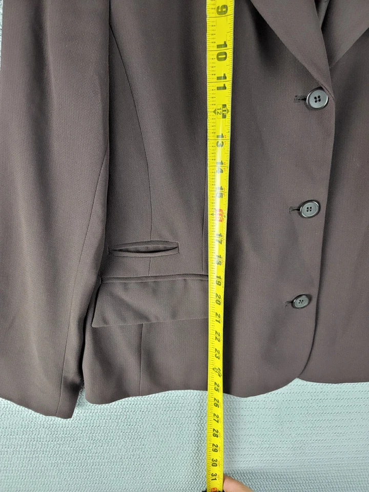 Colección Nygard Traje Chaqueta Blazer Talla 16 Petites Casual Marrón Foto 2 de 4