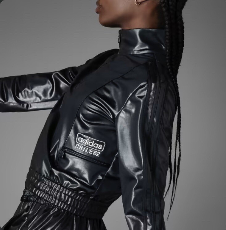 NWT $180 Adidas Size Small Black CHILE 62 Half Zip Long Sleeve Top