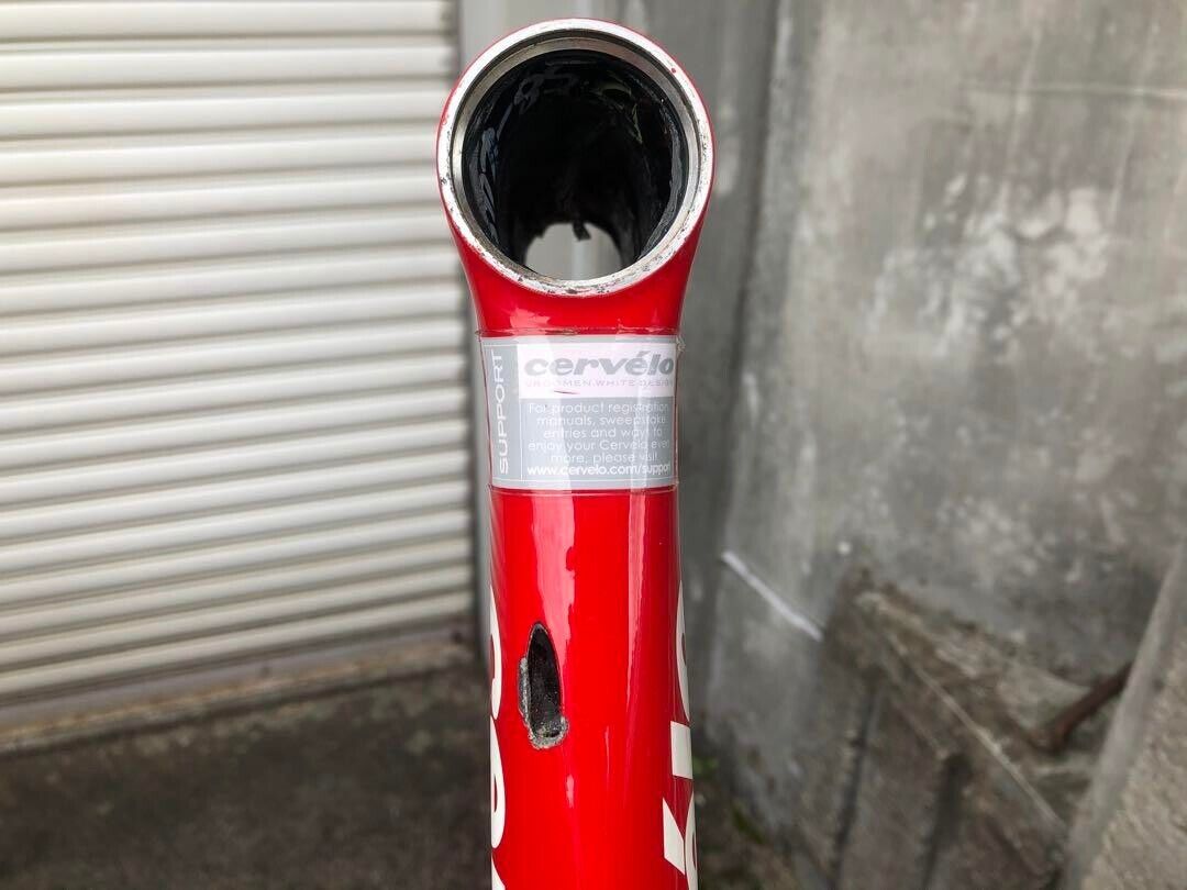 Cervelo Frameset soloist Size 58 Road Bike Frame Red Forks Cervelo Frameset soloist Size 58 Road Bike Frame Red Forks
