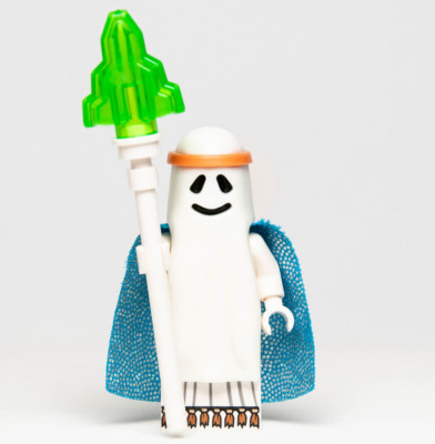 LEGO Movie Minifigure   Vitruvius Ghost Shroud (tlm092) 70818 - Glow in Dark!