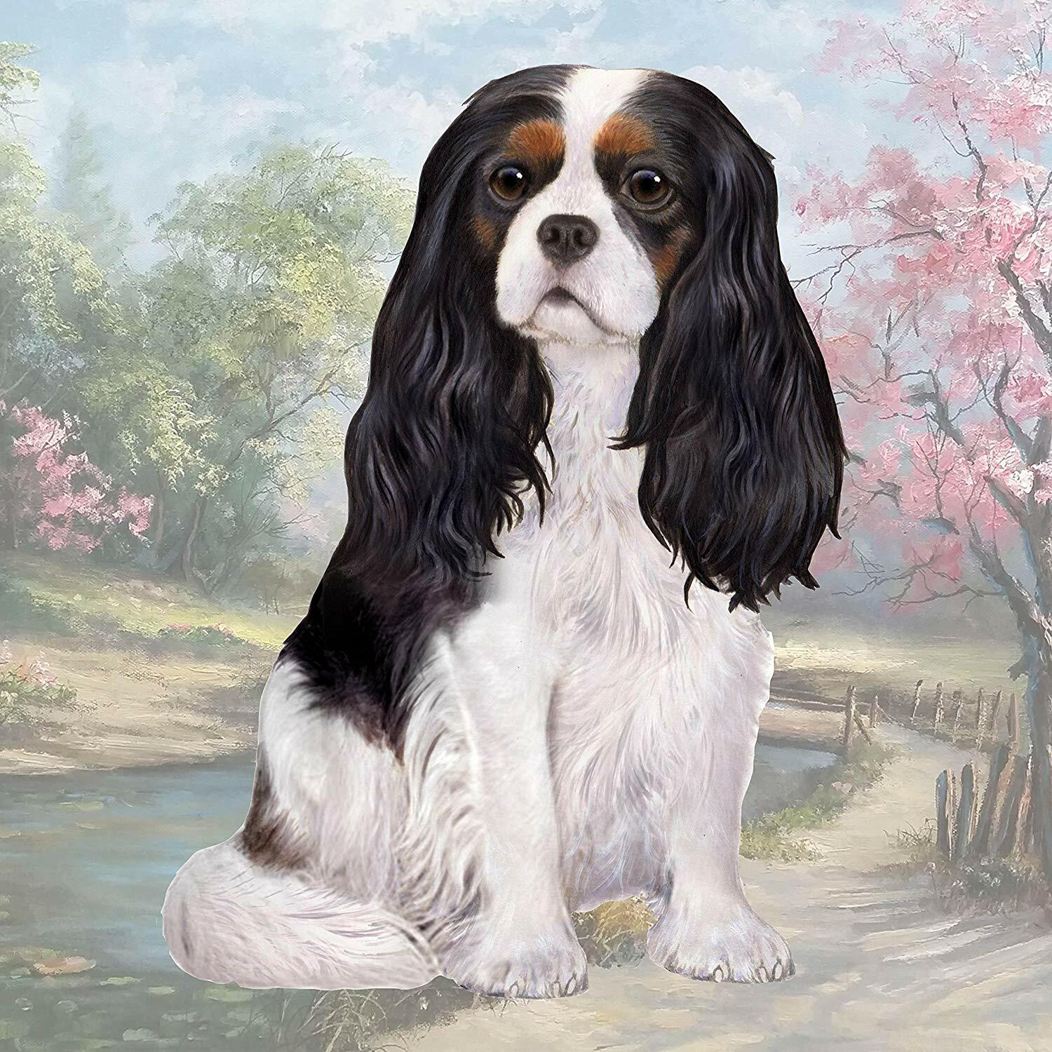 Кавалер Короля Чарльза трехцветный сидя Настольная подставка для напитков 1 2090₽