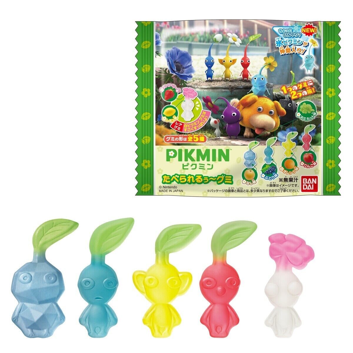 Pikmin Taberareruu Gummi Gummy Candy Life-Size 24 Packs