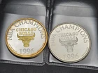 CHICAGO BULLS FOUR TIME NBA CHAMPIONS 2 Coin Set 1oz Fine Silver-#369