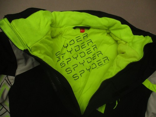 SPYDER Size 10 Boys Pocket Zip Up Stand Collar Powder Skirt Snowboard Jacket 830 - Picture 5 of 13