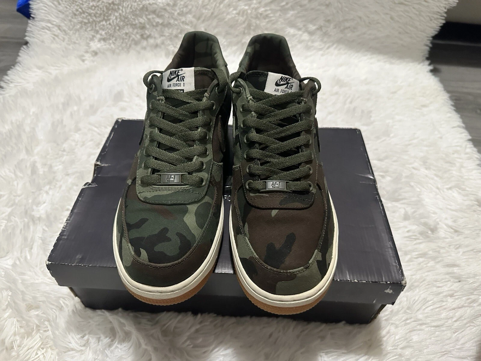 Supreme x Nike Air Force 1 Premium '08 NRG Low Camo taille 11