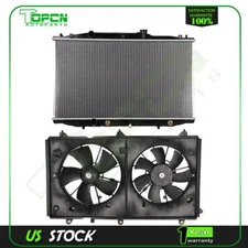 Radiator and Cooling Fan Assembly For 2003 2004 2005 2006 2007 Honda Accord