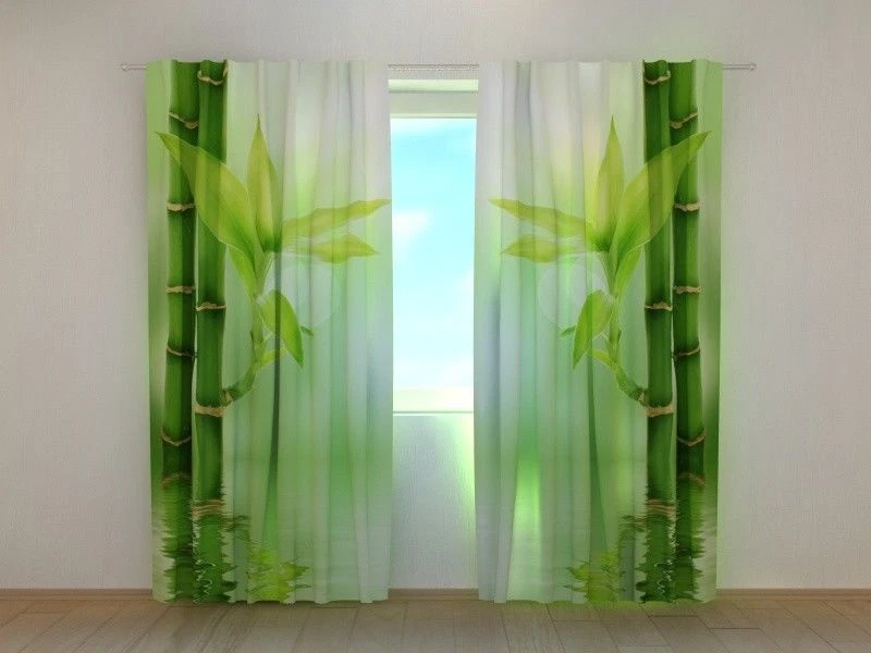 Window curtain Green Bamboo Wellmira custom made 3D printed floral bedroom
Opens in a new window or