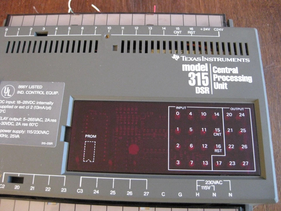 Texas Instruments 315-DR DSR Central Processor Unit PLC Siemens Simatic TI CPU - Image 3 of 4