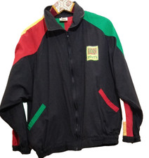 BOB MARLEY VINTAGE Cotton Jacket Lightweight Graphic XL Handmade Indonesia 80's