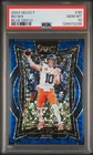 2024 Panini Select Concourse Bo Nix #30 Blue Disco Prizm /25 (RC) PSA 10