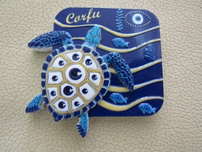 3D Authentic Greece  3D Magnet from Greece-island Corfu