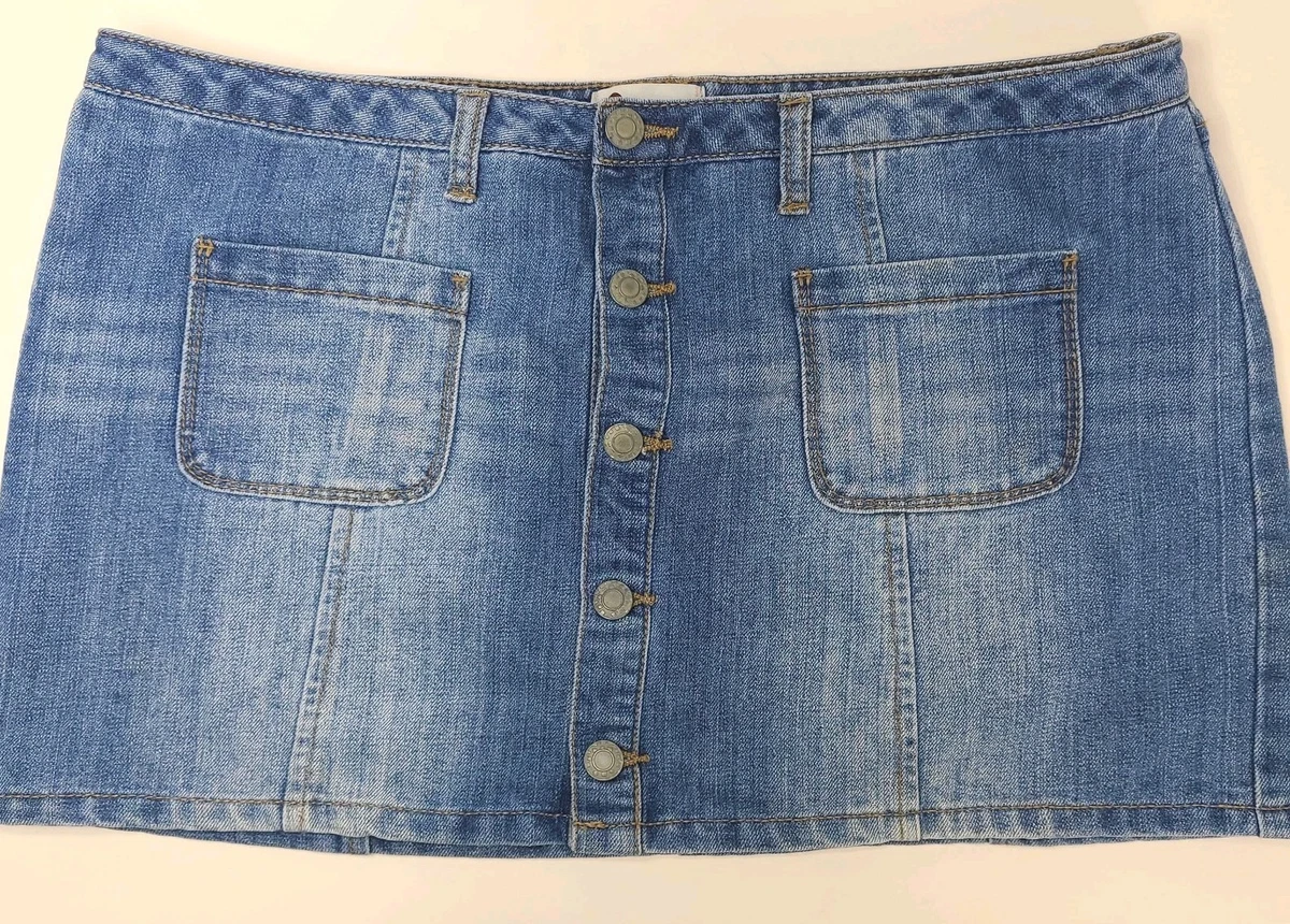 Jupe Jean Bleue Platinum Plush – Taille 5 (juniors), 62% Coton, Stretch, Neuve