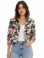 Floral Summer Crop Blazer