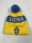 Sverige Sweden Winter Beanie Bauhaus Hat Pom Pom Knit Football Cap Team Svenska