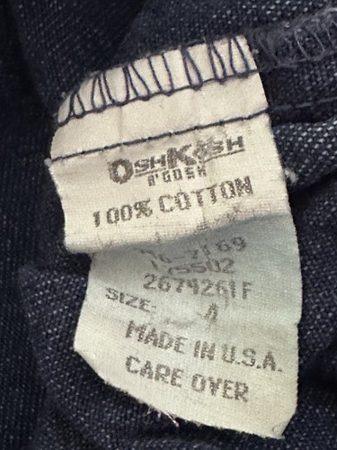 Vintage Osh Kosh Denim Skirt Lot Of 2 Made In USA Sz 4 Girls - Picture 7 of 8