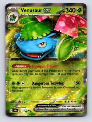 Stage 2 Venusaur EX HP 340 Tranquil Flower Ability Green Pokémon