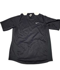 Vintage Y2k Nike Total 90 Futbol Soccer Training Black Jersey Athletic Fit XL