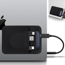 Portable Hard Drive Sleeve Stick on Pouch for Laptop