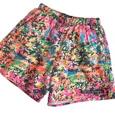 Vtg Ocean Pacific 90's Swim Trunks Boys 14/16 Neon USA OP Board Shorts Surf Camo