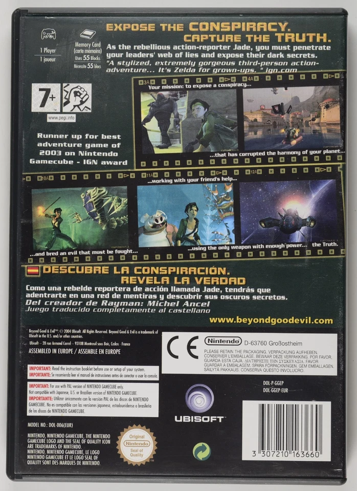 Beyond Good & Evil Nintendo GameCube 2003 COMPLETE | PAL | TESTED | UBISOFT - Image 2 of 4