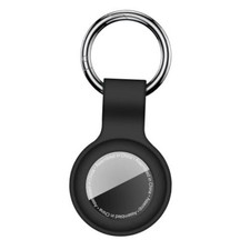 Silicone Case Holder for AirTag 2nd Gen 1st Gen, Black E1-Black