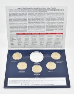 2012 US Mint Annual Presidential & Sacagawea Dollar Coin Set No ASE 7418