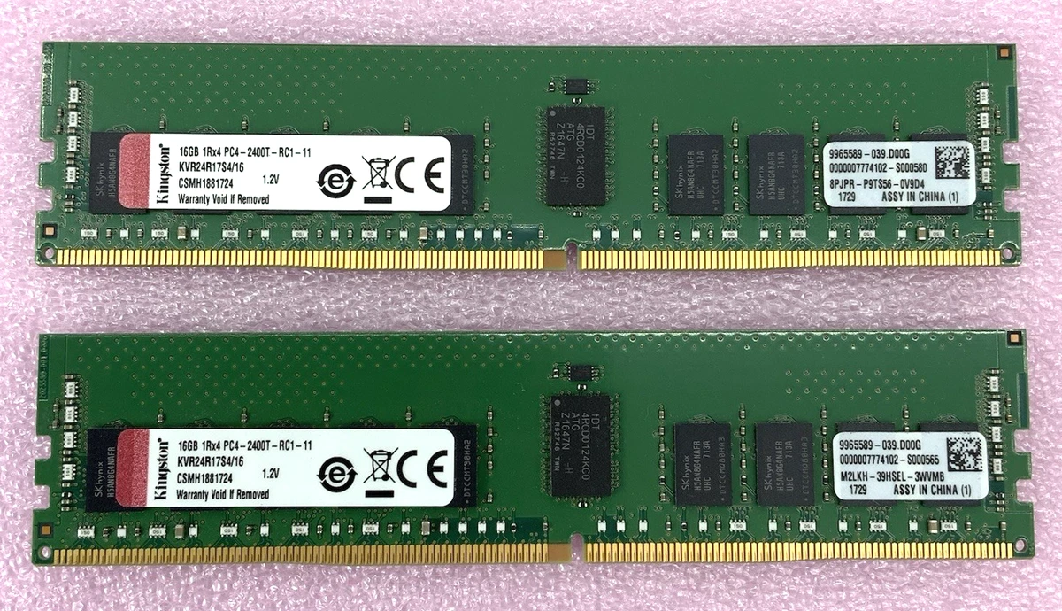 PC4-19200 (DDR4-2400) Bus Speed Computer RAM 16 GB Total Capacity