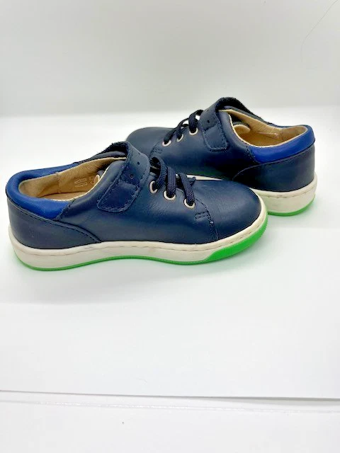 Zapatillas Jacadi Niños Azules con Cierre de Correa y Cordones, Talla 8.5, 3Y, 6 pulgadas de Largo Foto 4 de 4