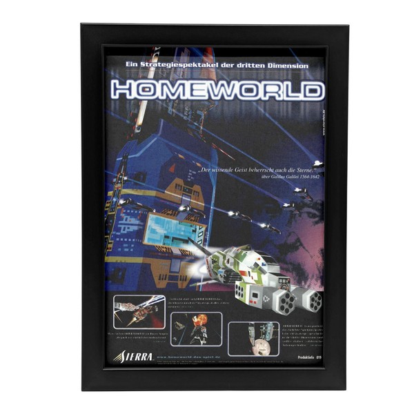 ✅Homeworld PC Original Werbung Poster Retro Gaming✅Gerahmt✅-image