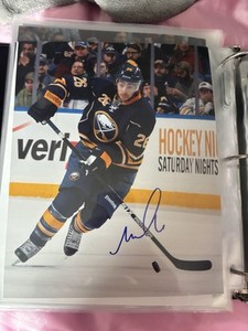 2 Autographed Pictures Of Brian Gionta And Matt Moulson