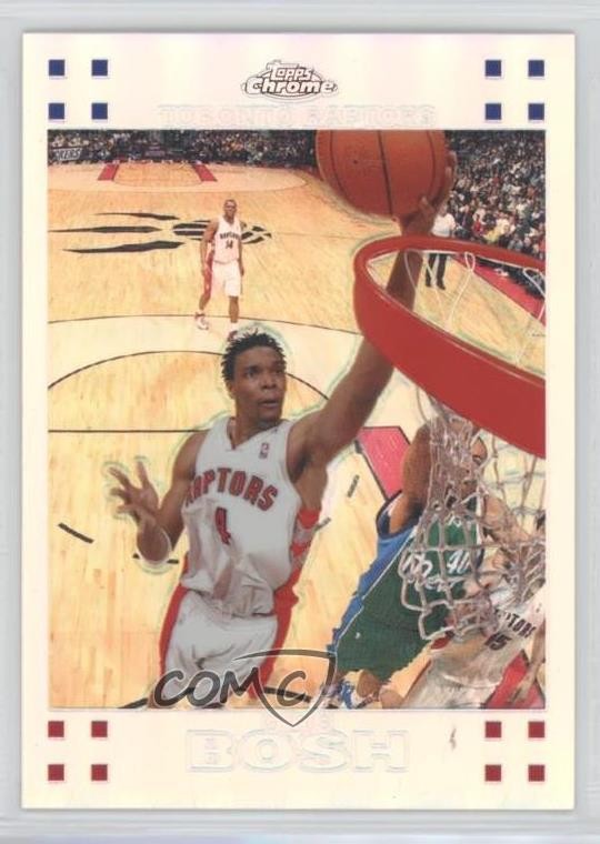 2007-08 Topps Chrome Refractor 372/999 Chris Bosh #4 HOF 1v7