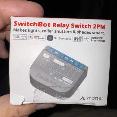 SwitchBot Smart Relay Switch 2PM Power Metering Dual Light Control Matter Alexa
