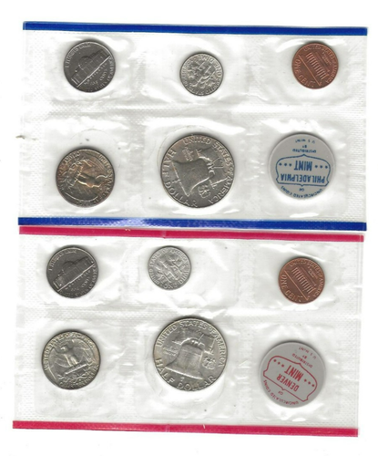 1962 p+d 10-piece uncirculated mint set* - Picture 3 of 3