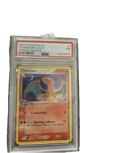 2007 Pokemon Power Keepers EX Charizard Holo #6/108 PSA 7