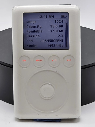 Apple iPod 3rd Generation White Upgraded 10-128GB Flash Storage Working MP3 Play