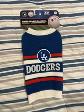 Pets First MLB Los Angeles Dodgers Dog Sweater Warm & Cozy Knit Pet Sweater XS