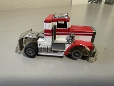 TYCO TCR Command Control Slotless Red  White Peterbilt Semi HO, Runs Read 