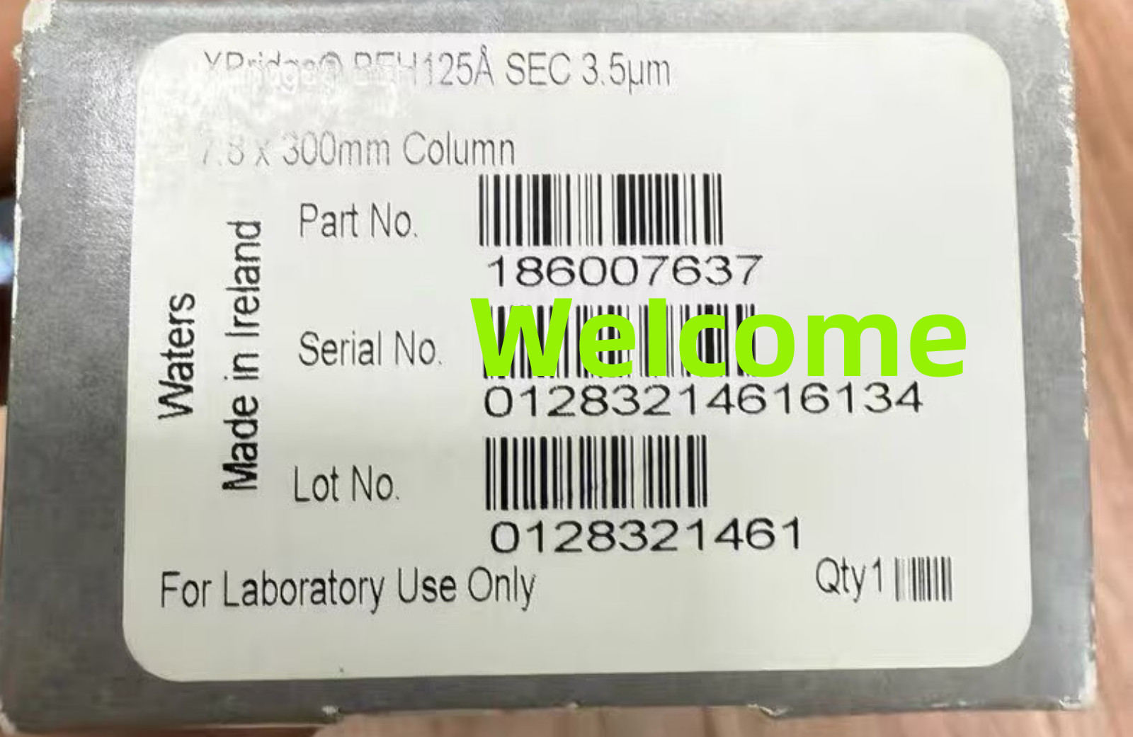 New waters 186007637 Chromatography Column Fast Shipping FedEx or DHL *z