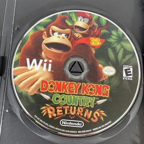 Nintendo Donkey Kong Country Returns (Nintendo Wii, 2010) Disc Only Not Tested