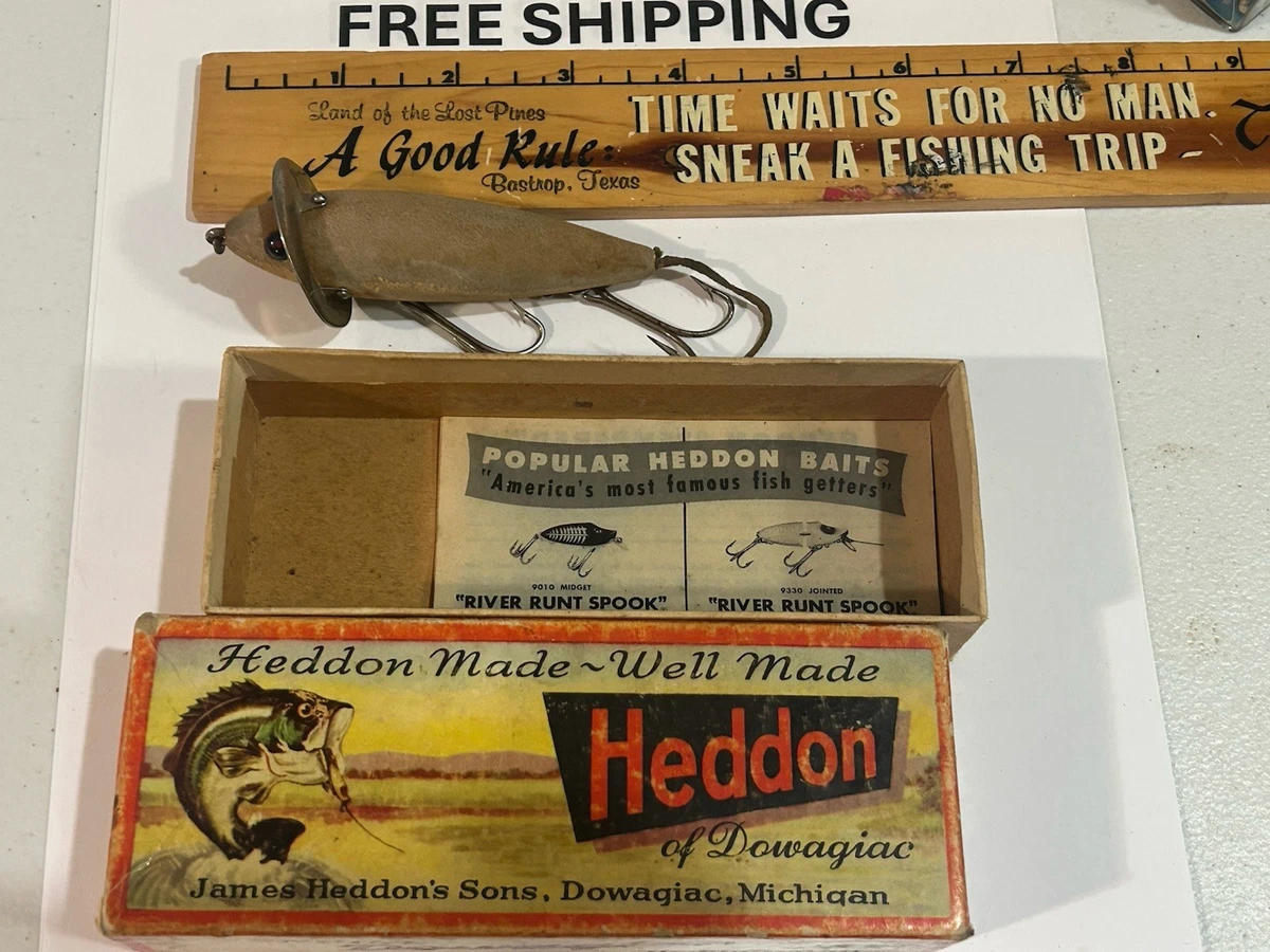 Heddon Wooden Vintage Fishing Lures with Original Box for sale | eBay