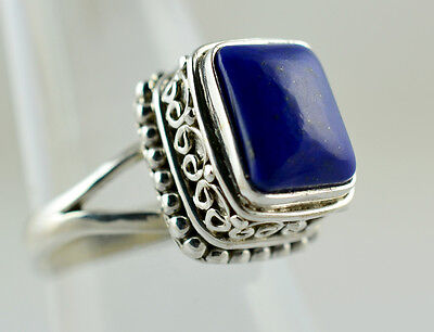 Lapis Lazuli Ring 925 Solid Sterling Silver Handmade Jewelry US-LPS-015 