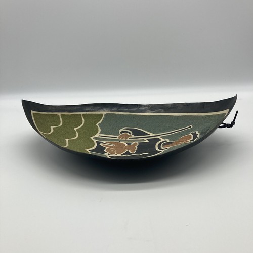 Israeli Handmade Curved Metal and Colored Sand Wall Art, Shepherd, 11'' x 7.5'' - Picture 2 of 9