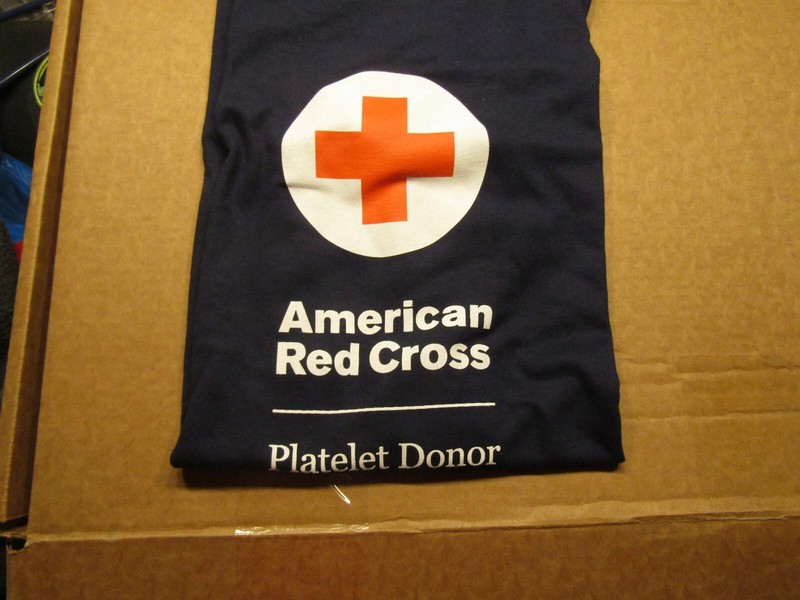 ARC Navy Blue Platelet Donor Short Sleeve T-shirt (XL) LAST ONE