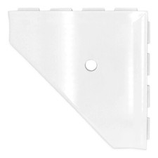 Questech Sba195-23 Geo-lugged 10 Corner Shelf White